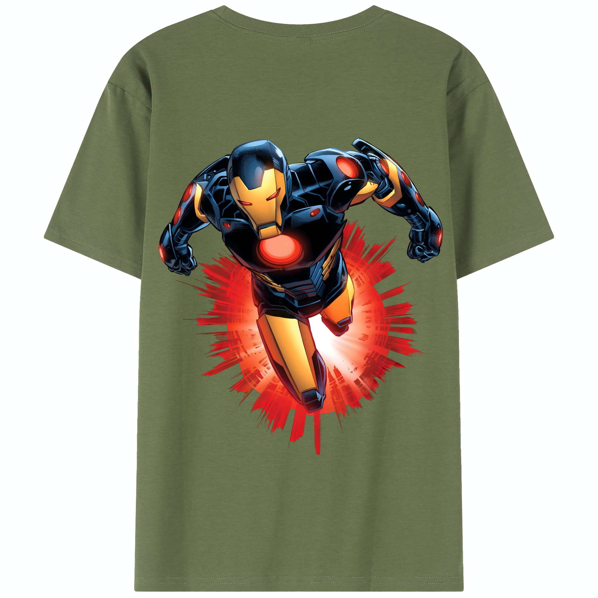 （画像用） アベンジャーズ The Avengers 綿100％半袖Tシャツ（背面プリント）